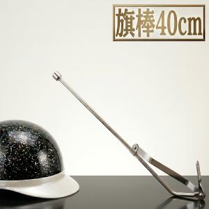 旗棒 73cm 730mm フラッグポール 汎用 ハタボー メッキ シルバー