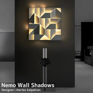 LED ウォールライト おしゃれ 北欧 NEMO wall shadows ウォールシャドウ 壁掛け照明 間接照明 モダン インテリア リビング 寝室 調色 bluetooth 60x60 WL-18｜worldnet