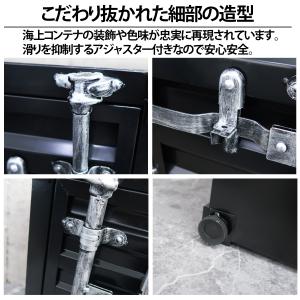 レトロ 雑貨 コンテナ 大型 収納ボックス 大...の詳細画像3