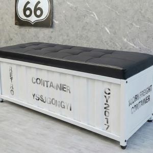 ベンチ コンテナ 収納ベンチ 収納ボックス お...の詳細画像2