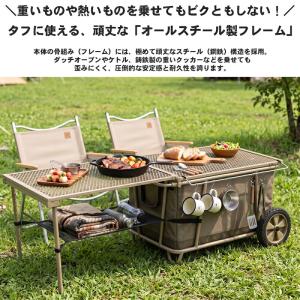 アウトドア ワゴン アウトドアテーブル 折りた...の詳細画像5