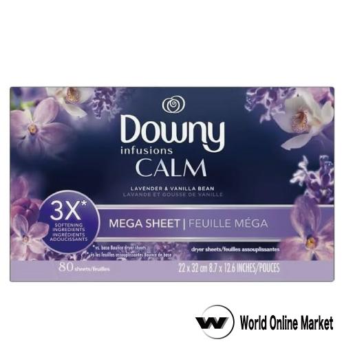 ダウニー 乾燥機用柔軟シート メガシート ラベンダー&amp;バニラ 80枚入 downy