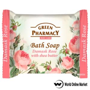 石鹸 ボディウォッシュ グリーンファーマシー Bath Soap ダマスクローズ＆シアバター Green Pharmacy｜worldonlinemarket