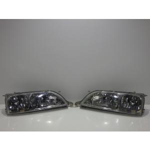クレスタ 後期 ヘッドライト左右 ハロゲン GX JZX100/105 22-258 70 コーティ...