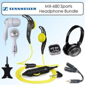 Sennheiser(ゼンハイザー) MX680 MX-680 Earfin Holding System Sports ヘッドフォン Bundle｜worldselect