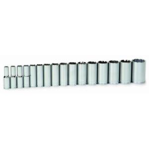 Snap-onスナップオン Industrial Brand JH Williams 32928 16-Piece 1/2-Inch Drive Deep 12 Point Socket Set｜worldselect