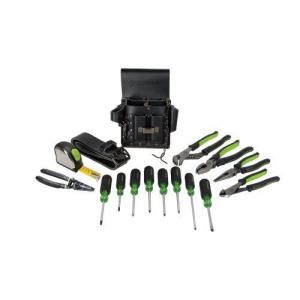 Greenleeグリーンリー 0159-24 Electrician's Tool Kit， Metric， 16 Piece