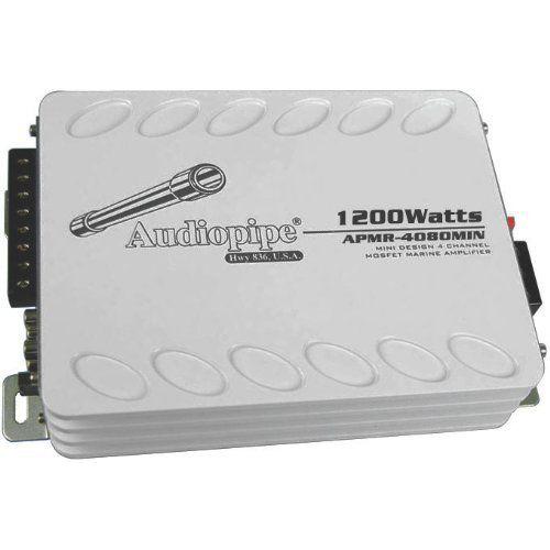 Audiopipe Mini 4CH 1200W Marine Amplifier