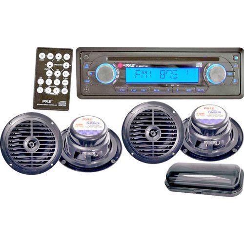 AM/FM In-Dash Marine CD Player with CD/CDR/CDRW/MP...