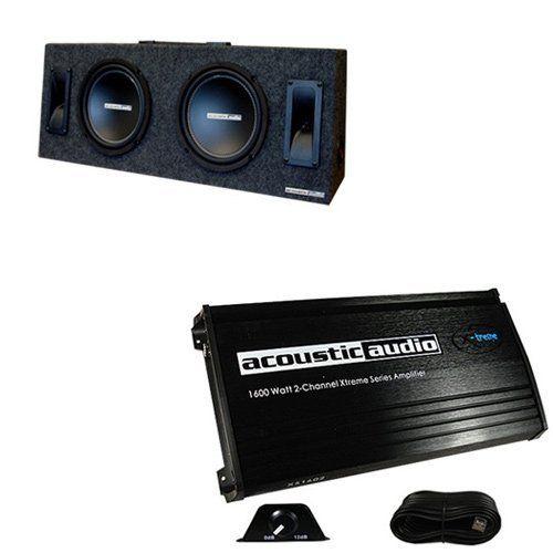 Acoustic Audio AA8XT 800W Dual 8” Sub Box w/1600 W...
