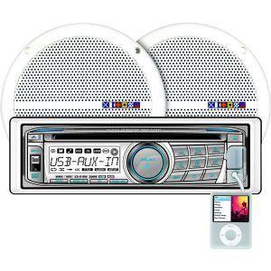 200-Watt Marine Receiver with 6 1/2” Dual Cone Spe...