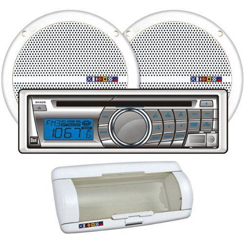 200-Watt Marine Receiver with 6 1/2” Dual Cone Spe...