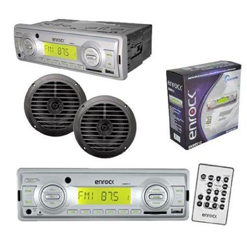 200W Enrock In Dash Marine Boat MP3 USB AUX SD MMC...