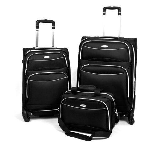 Samsonite(サムソナイト) Palma 3pc スピナー ラゲッジ Set-ブラック