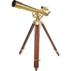 Barska(バースカ) Anchormaster 36x80mm Brass Refractor 天体望遠鏡 天体望遠鏡w/ Mahogany Floor Tripod｜worldselect