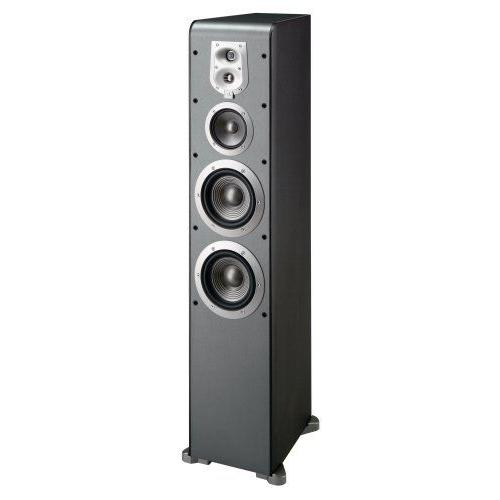 JBL ES80BK 3-Way， Dual 6 1/2” Floorスタンドing スピーカー -...