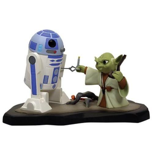 スターウォーズ Animated ヨーダ &amp; R2-D2 Maquette SDCC 限定 [Toy...