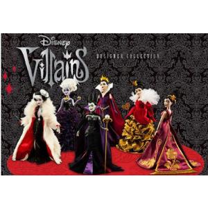 Disney(ディズニー) Villains デザイナー コレクション 人形 セット of 6: Maleficent， Queen of Hearts