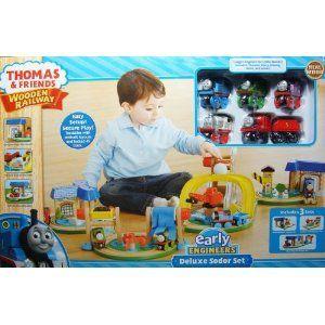 Thomas(機関車トーマス) Wooden Railway Early Engineers デラックス Sodor セット includes 3 セットs a｜worldselect