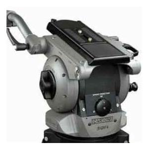 Cartoni S101 Sigma Fluid Head(Flatbase) with Short Handle & 1 Pan Bar Handles, Supports 88 lbs