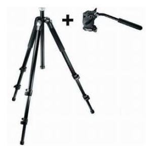 Manfrotto 700RC2 Mini Video Head and 055CXV3 CF Tr...