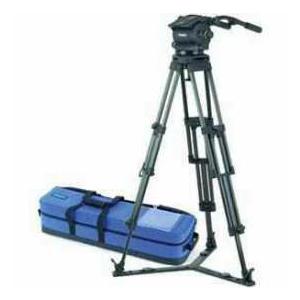 Vinten Black Vision 250 Tripod System, with Vision 250 Fluid Head, Dual Telescopic Pan Bars, Carb