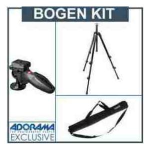 Manfrotto 055XDB Black Basic Tripod Kit. with 324R...
