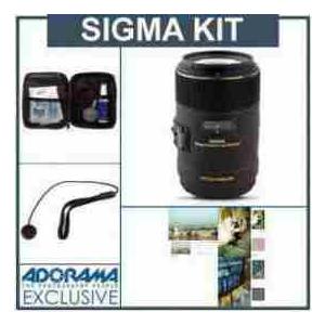Sigma 105mm f/2.8 EX DG OS HSM Macro Lens for Canon EOS DSLR Cameras kit, with Tiffen 62mm Photo