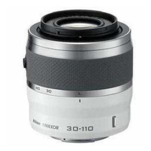Nikon 1 Nikkor 30-110mm f/3.8-5.6 VR Lens for Mirrorless Camera System - White - Refurbished by N