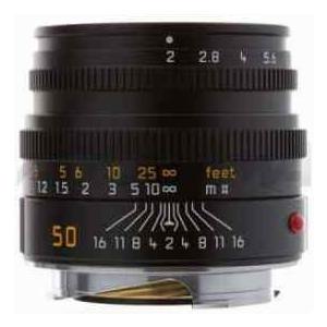Leica 50mm f/2 SUMMICRON-M Black Lens for M System...