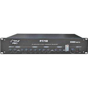 Pyle(パイル) PT710 Rack Mount 2000W パワーアンプWith 3Way Frequency Selectors｜worldselect