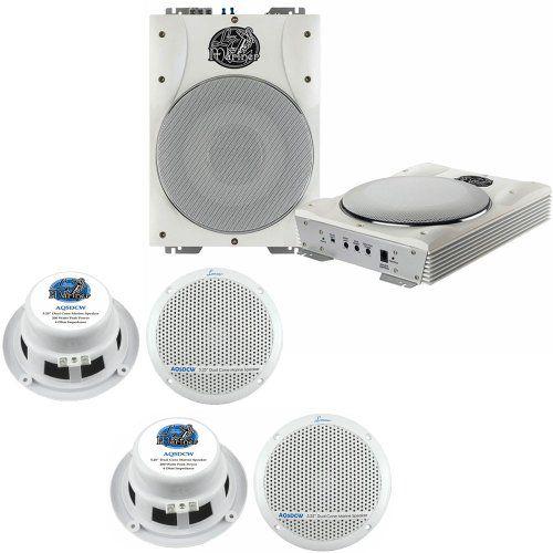 Lanzar(ランザー) マリン アンプウーファー and スピーカー パッケージ - AQTB8 ...