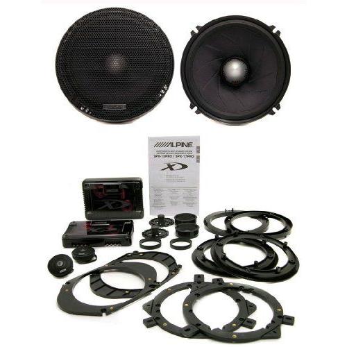 Alpine(アルパイン) SPX-17PRO 6-1/2” 2-Way コンポーネントスピーカー ...