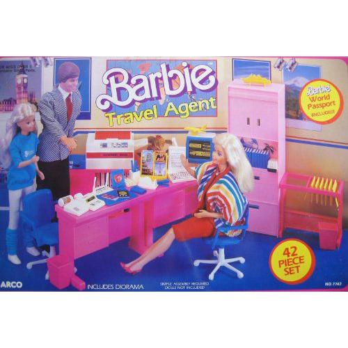 Barbie(バービー) Travel Agent 42 Piece Set / Diorama &amp;...