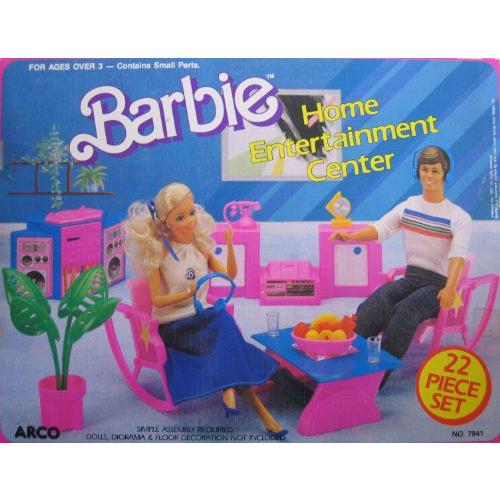 Barbie(バービー) HOME ENTERTAINMENT CENTER 22 Piece Pl...