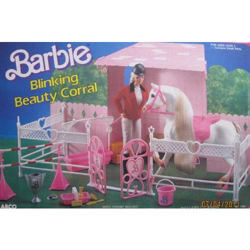 Barbie(バービー) BLINKING BEAUTY CORRAL Playset ”HORSE...