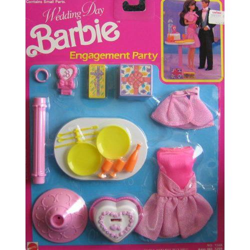 Wedding Day Barbie(バービー) Engagement Party Playset ...