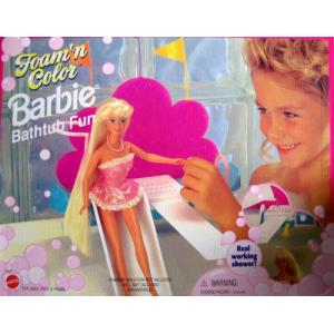 Barbie(バービー) Foam 'n Color Bathtub Fun Playset / Working Shower (1995 Arcotoys， Mattel)｜worldselect