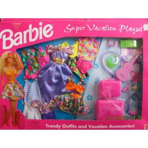 Barbie(バービー) SUPER VACATION Playset / Trendy ファッション 洋服 & アクセサリー! (1995 Arcotoys｜worldselect