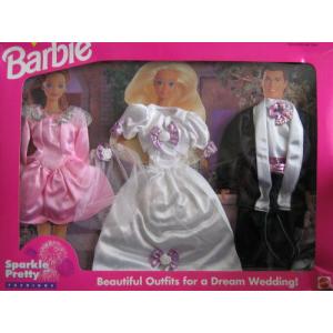 Barbie(バービー) Sparkle Pretty ファッション - Beautiful Wedding 洋服! Easy To Dress (1995 Arcotoy｜worldselect