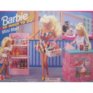 Barbie(バービー) So Much To Do! MINI MART PLAYSET / Check Out Counter， CASH REGISTER & More (1995｜worldselect