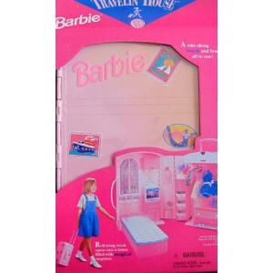 Barbie(バービー) TRAVELIN' HOUSE TRUNK Roll Along HOUSE & TRUNK Playset / LIGHTS & Magical Surpris｜worldselect