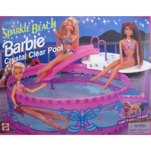 Sparkle Beach Barbie(バービー) Crystal Clear Pool Playset (1995 Arcotoys， Mattel)｜worldselect