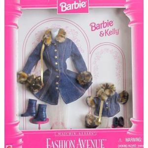 Barbie(バービー) & KELLY ファッション AVENUE ファッション MATCHING ”DENIM” COATS / LEOPARD Faux｜worldselect
