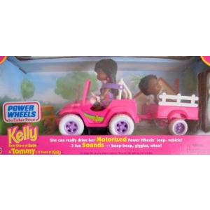 Barbie(バービー) KELLY & TOMMY Motorized Power Wheels Jeep & 人形 AA - Jeep Makes 3 Fun Sounds (19｜worldselect