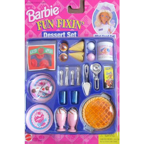 Barbie(バービー) Fun Fixin' DESSERT SET Mini Food Set ...