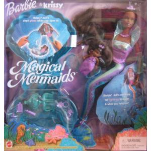 Barbie(バービー) & Krissy Magical Mermaids 人形s AA - AA Barbie(バービー) 人形 w Light Up Tail & K｜worldselect