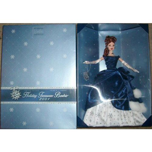 ホリデー Treasures Barbie(バービー) 2001 コレクター's Club 限定