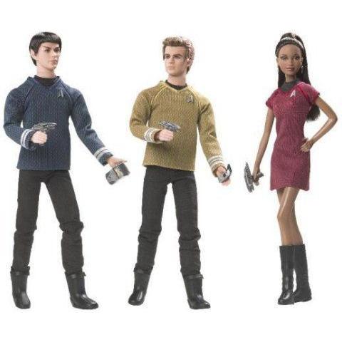 2009 Star Trek Barbie(バービー) コレクター Set (3 人形)