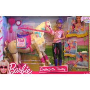 Barbie(バービー) Champion Tawny (Horse) & バービー人形 Set - Toys”R”Us 限定 (2009 Mattel Canada)｜worldselect